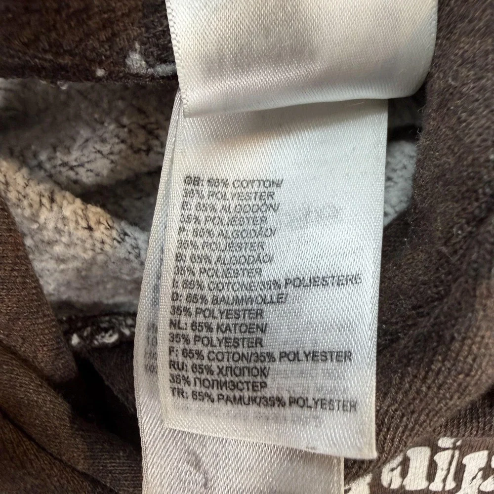 The North Face Hoodie Mens Large Brown Fleece Pullover 1968 Logo Sweatshirt